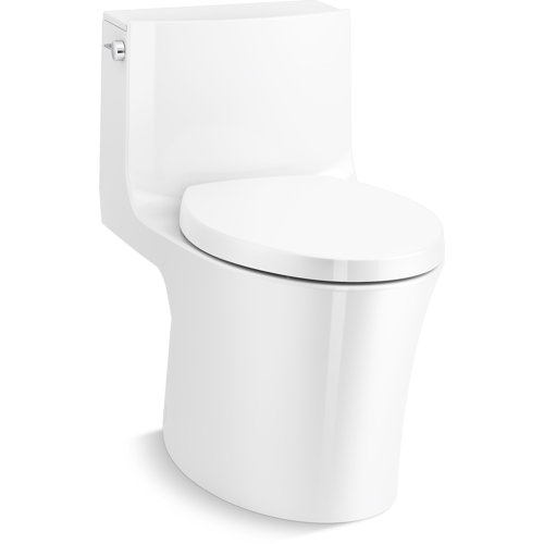 Kohler Veil™ OnePiece Elongated DualFlush Toilet with Skirted Trapway